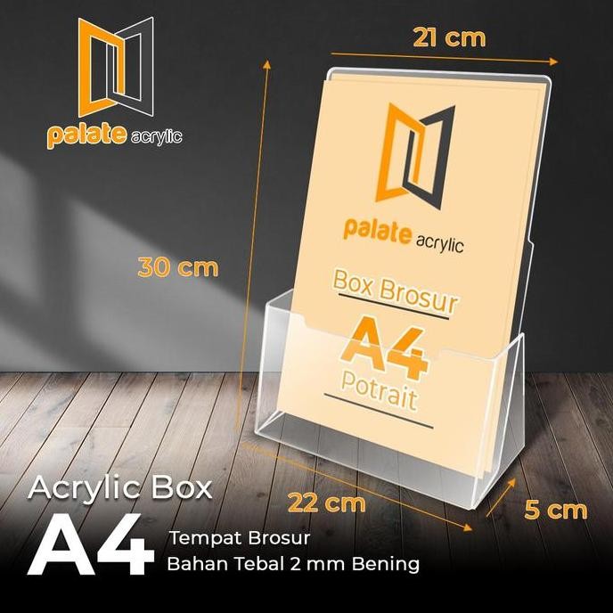 

New Product - Akrilik Tempat Brosur / Rak / Box A4 - Model Jadi Kiarastoreku