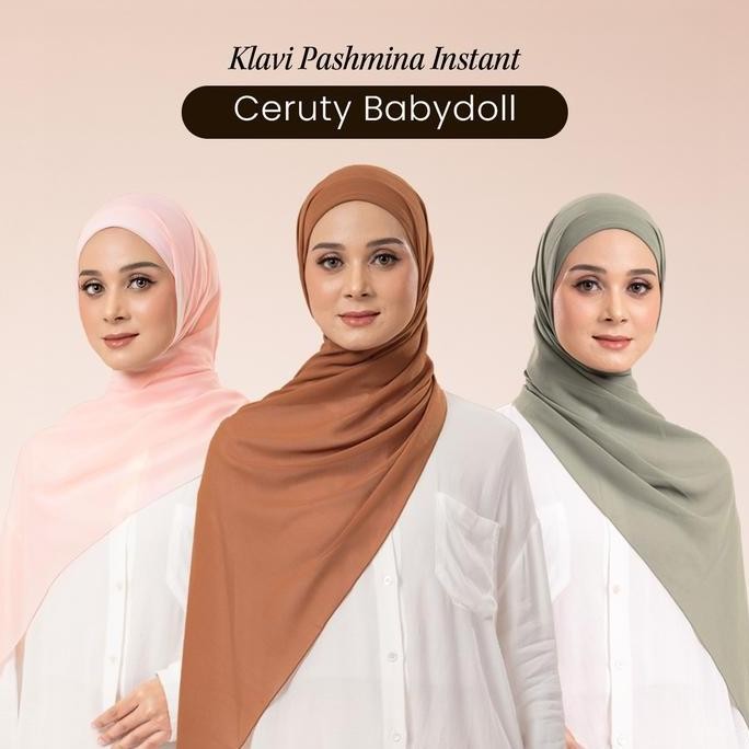 ZM ZASKIA MECCA - KLAVI PASHMINA INSTAN CERUTY JILBAB HIJAB PASHMINA