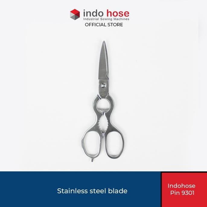 

Terlaris Stainless Kitchen Scissors 7 Inch (Gunting Multi Fungsi) Pin 9301