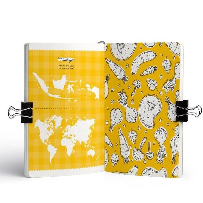 

New Product - A5 Recipe Journal Yellow Kiarastoreku