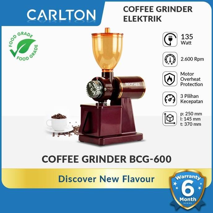 

Terlaris Carlton Brother Electric Coffee Grinder Mesin Giling Biji Kopi Listrik Bcg600