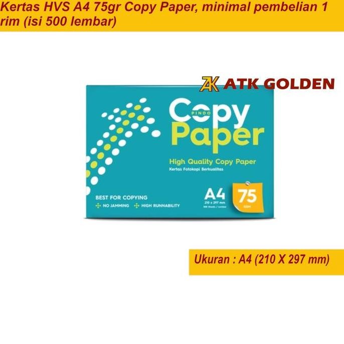 

Kertas HVS A4 75gr Copy Paper