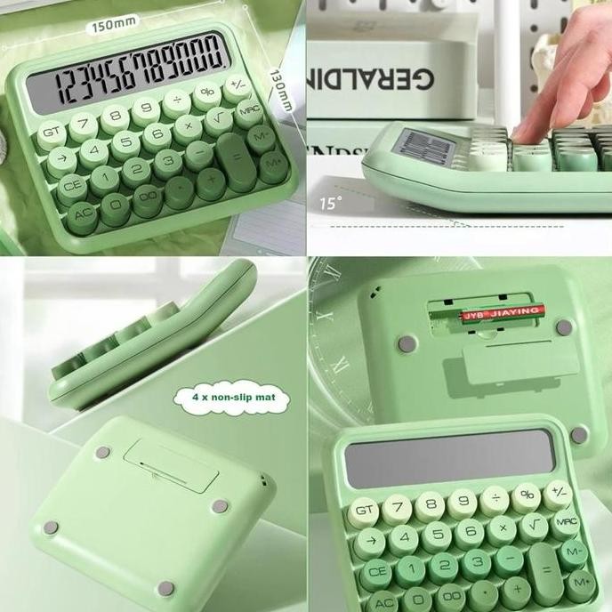 

New Product - Colorful Mechanical Calculator Retro Kalkulator Timbul Imut Warna Gradiasi Kiarastoreku