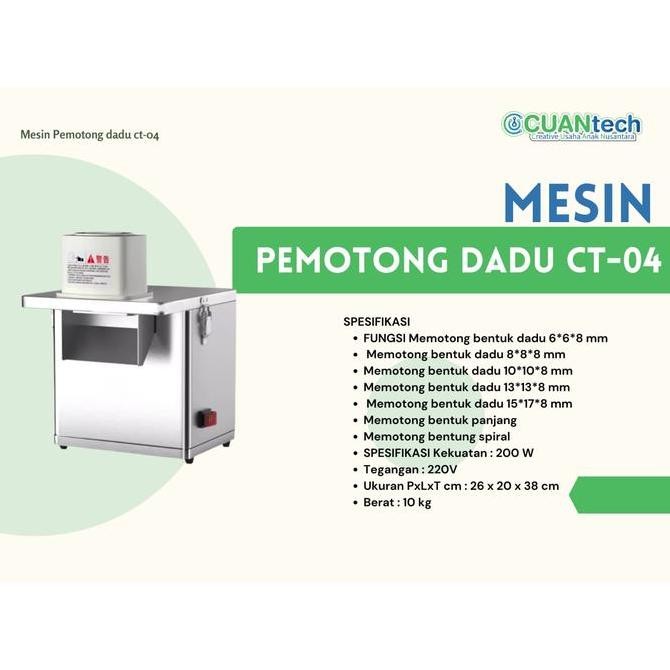 

Terlaris Mesin Pemotong Slice Dadu Dan Stick Alat Pemotong Sayuran Serbaguna Ct 04