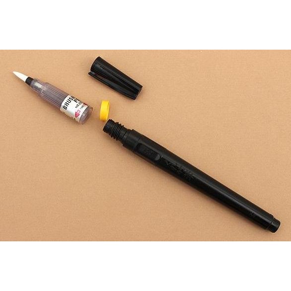 

New Product - Kuretake Zig Brush Pen No. 22 Refill Cartridge - Black Kiarastoreku