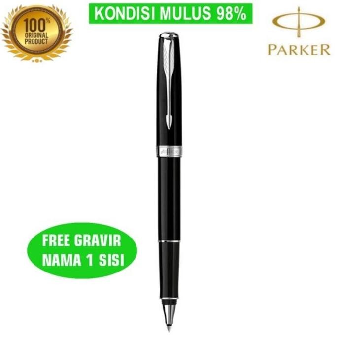 

Pulpen Parker Mewah Sonnet 07 Black Lq Chrome Trim Roller Ball ( Rb ) Co