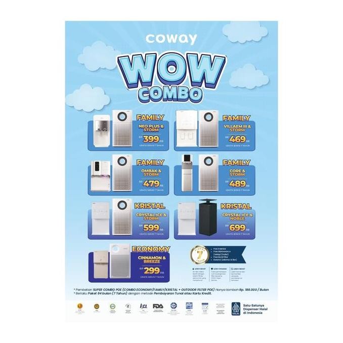 

New Product - Brosur Coway A4 Dua Sisi Bahan Art Paper. 1 Rim Isi 500 Lbr. Kiarastoreku