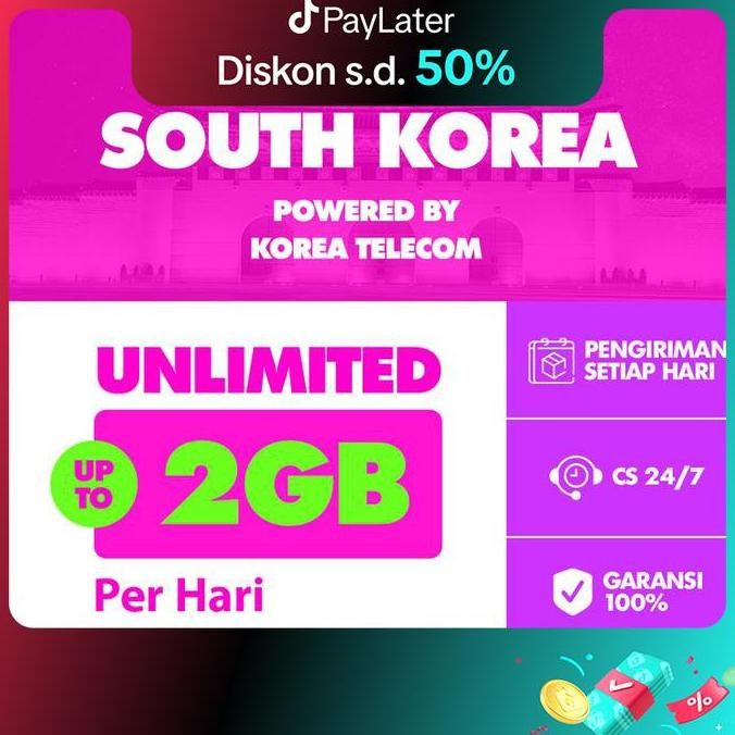 Sim Card Korea Selatan Unlimited | Simcard Korea Selatan Unlimited 4G 5G | Sim Card South Korea | Di