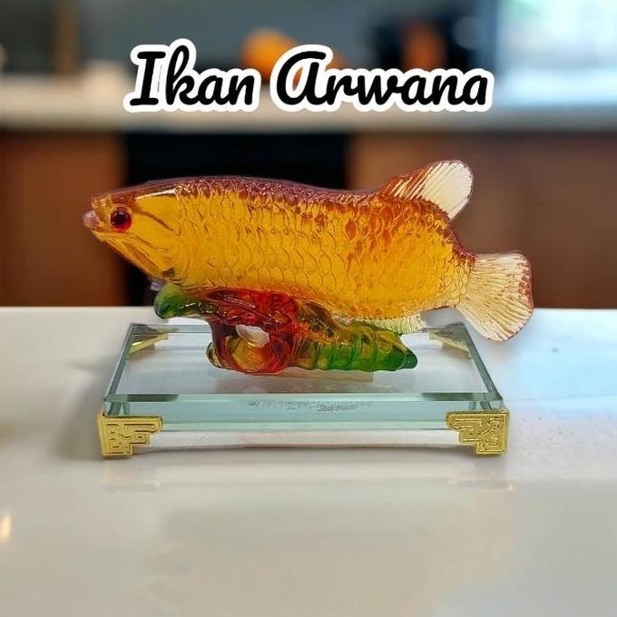 HIASAN PATUNG IKAN ARWANA HIASAN FENGSHUI HIASAN RUMAH HIASAN HIASAN TEMPAT USAHA PINDAH RUMAH PATUN