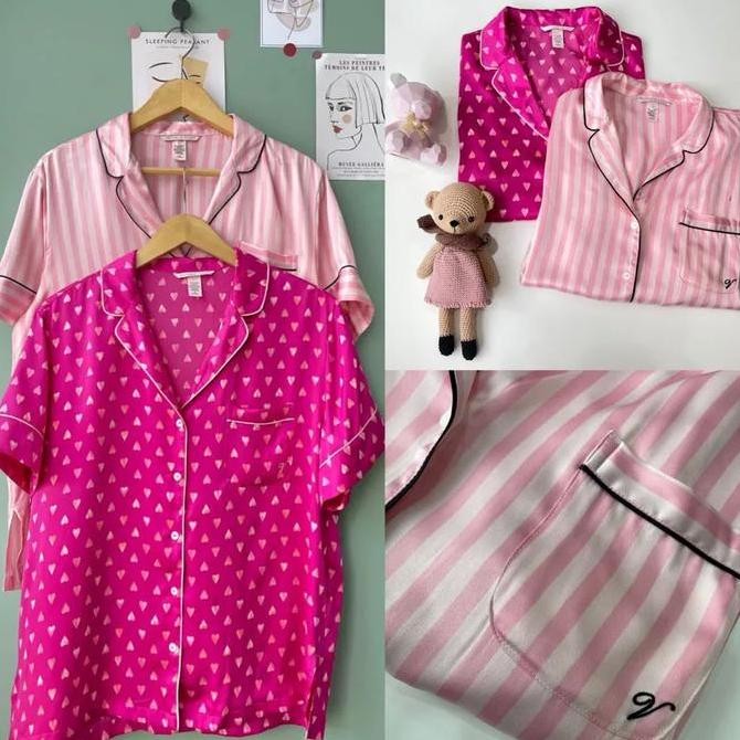 New Product - Baju Tidur Victoria Secret Pajamas Top Original Calista Collection_