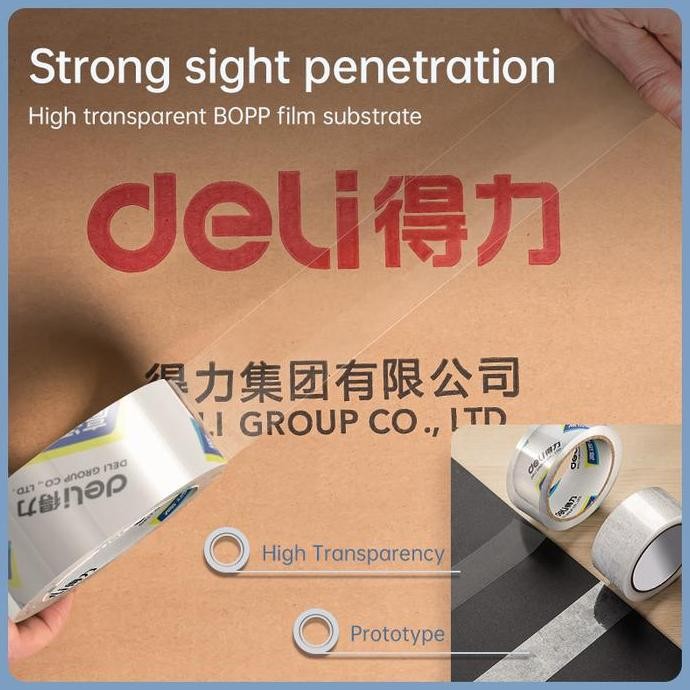 

New Product - Deli Isolasi / Lakban Opp / Packing Tape Bening 48Mm 302Xx Kiarastoreku