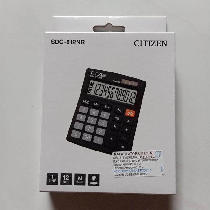 

New Product - Kalkulator Citizen Sdc-812Nr Original / Kalkulator Citizen Kiarastoreku