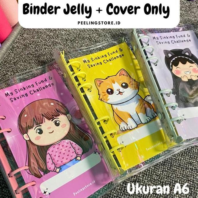 

Binder A6 + Cover Only / Binder Keuangan / Binder A6 / Binder Nabung / Binder Jelly Co