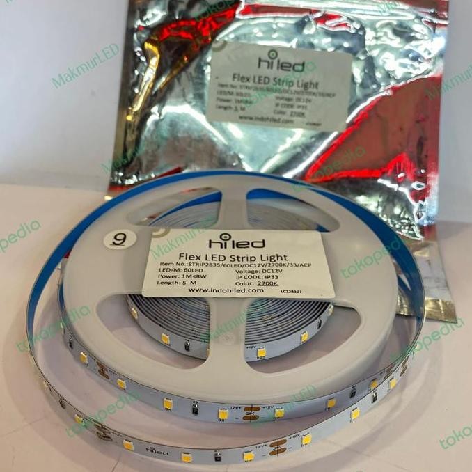 Lampu LED Strip 2835 12v 60LED 3k HILED 5M - WARM WHITE