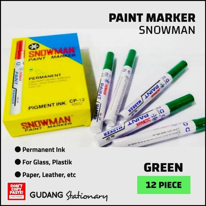 

Spidol Permanent Paint Marker, Warna Hijau Co