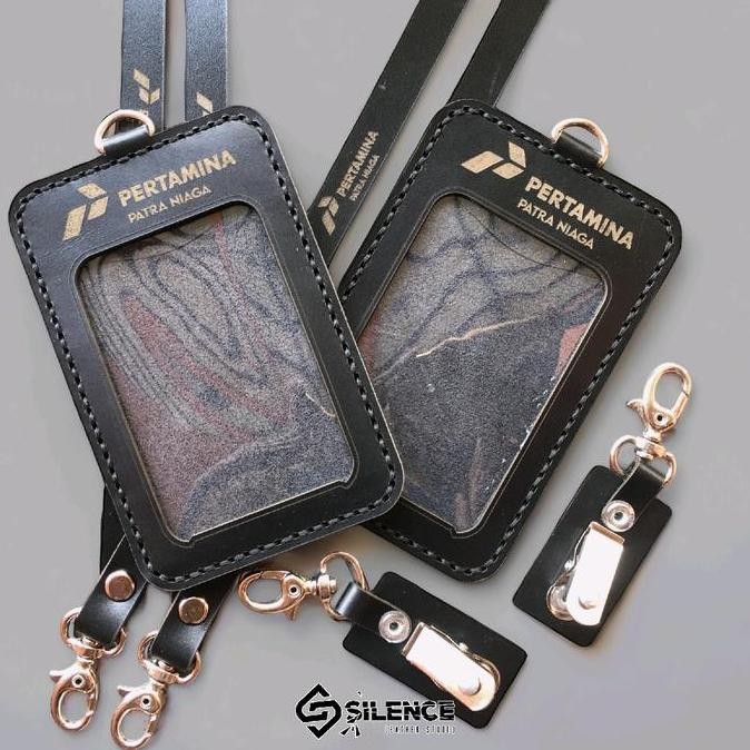 

Custom Id Card Holder Kulit | Holder Id Card Kulit | Holder Name Tag | Tali Lanyard Kulit | Klip | 2Layers Co