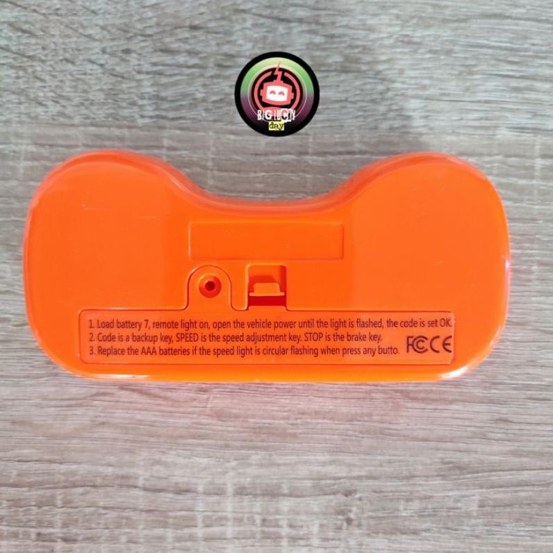 Premium Remot Mobilan Aki 6V / 12V Remote Control Mobilan Anak Warna Oren / Remot Oren Untuk Receive