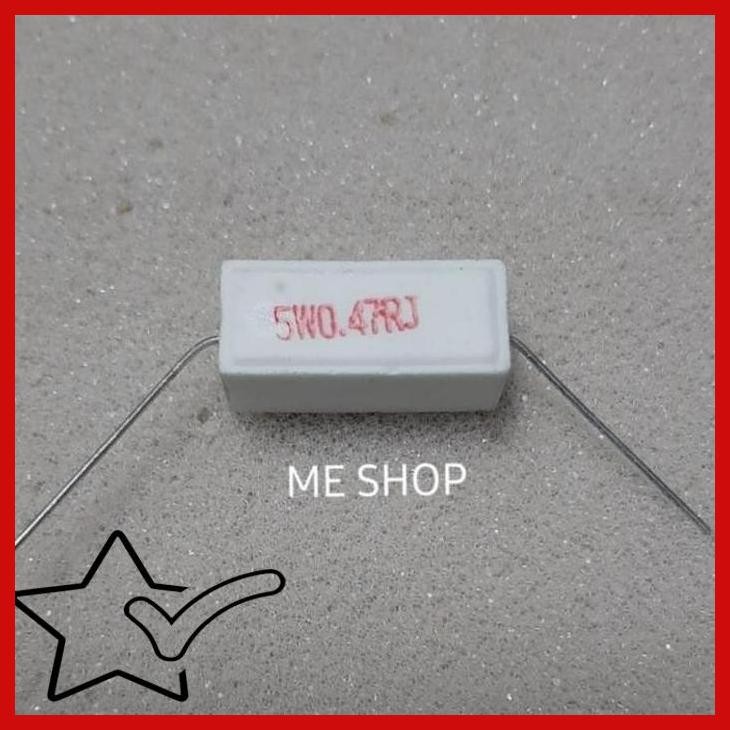 [IWS] RESISTOR 5 WATT 5WATT 0.22OHM 0.33OHM 0.47OHM 0.5OHM