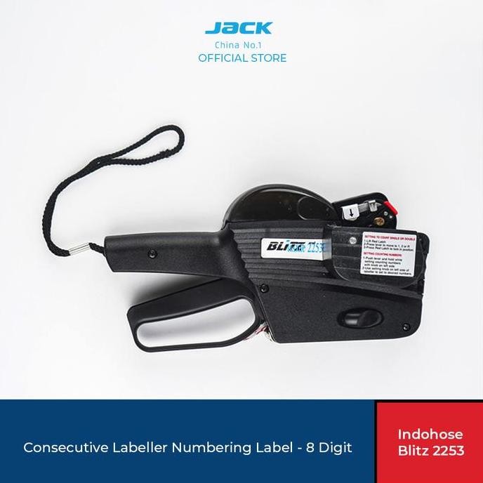 

Indohose Blitz 2253 Consecutive Labeller Numbering Label - 8 Digit Co