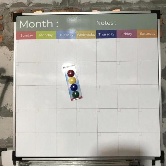 

Whiteboard Kalender Magnetik 90X 120 Co
