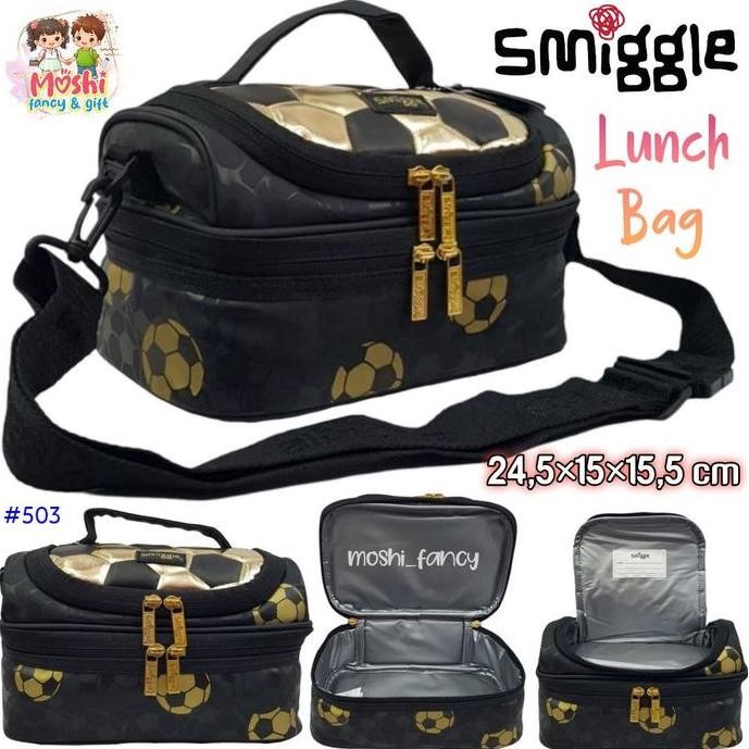 Tas Makan Smigle Bola / Lunchbag Smiggle Bola / Tas Bekal Anak Motif Bola / Lunch Box Smiggle Co