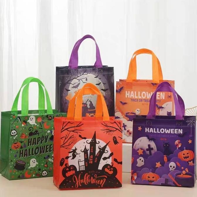 

''Terlaris" Kantong Souvenir Pvc Tema Halloween Goodie Bag Tas Permen Pesta Grosir Murah