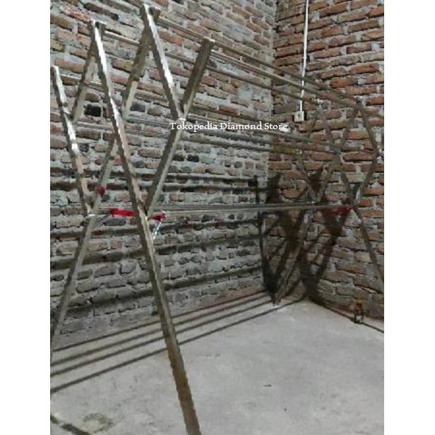 Terlaris Jemuran Stainless Steel Rubicon Kotak Tebal Premium Jemuran Baju
