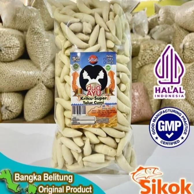 

Snack / Kerupuk Keritcu Duo Ayu Sehati Rasa Cumi Khas Bangka