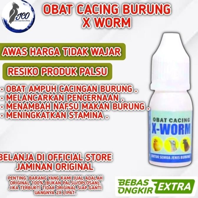 OBAT CACING BURUNG AMPUH X WORM OBAT BURUNG CACINGAN KURUS NYILET