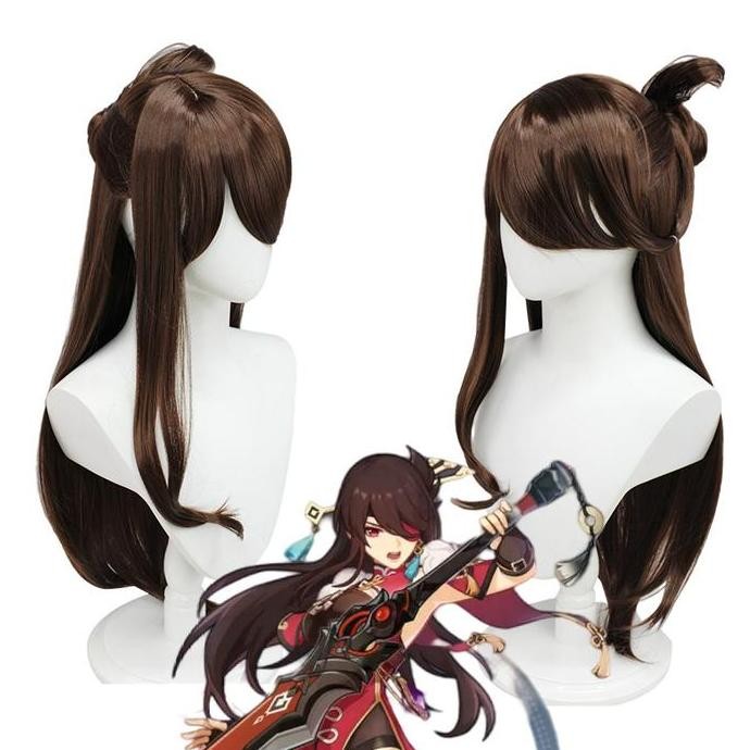 ''Terlaris" Lol-90 Wig Beidou Rambut Palsu Cosplay Anime Karakter Murah