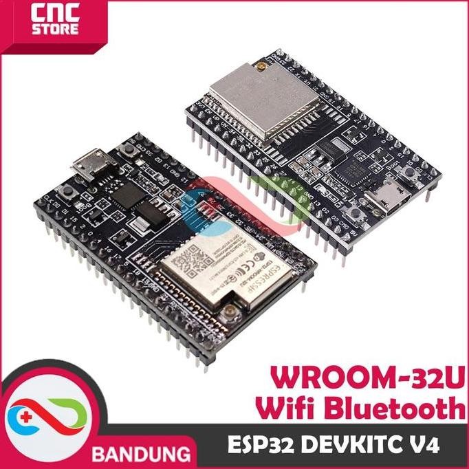 ESP32 ESP-32 DEVKITC V4 WROOM-32U WIFI BLUETOOTH DEVELOPMENT BOARD murah