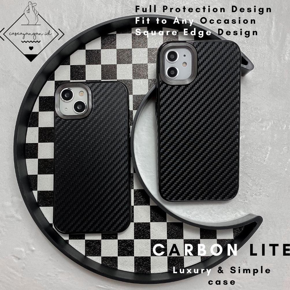 Carbon Lite Case For IPHONE 7 8 PLUS SE 2020 2022 X XS XR 11 12 13 14 15 16 PRO MAX Casing Premium S