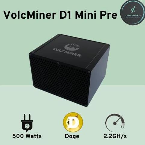 Volcminer D1 Mini Pre 2.2G 500W Doge Doge Miner Kripto Asic Miner New Stok