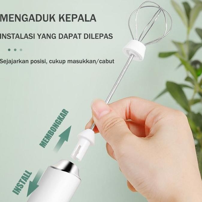 Alat Kocok Telur Elektrik Pengaduk Kopi Elektrik Pembuih Susu Pengocok Telur Handheld Blender Milk F