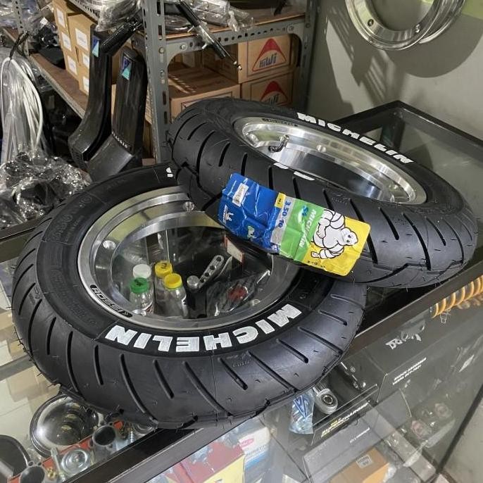 velg tubeless vrossi ban michelin S1 3.50-10 vespa largeframe