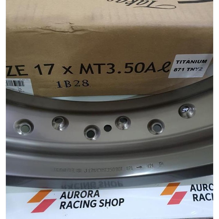 VELG TAKASAGO EXCEL ASIA 17 X 350 HOLE 36 TITANIUM
