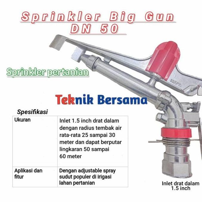 Sprinkler big gun DN 50 || Sprinkler pertanian
