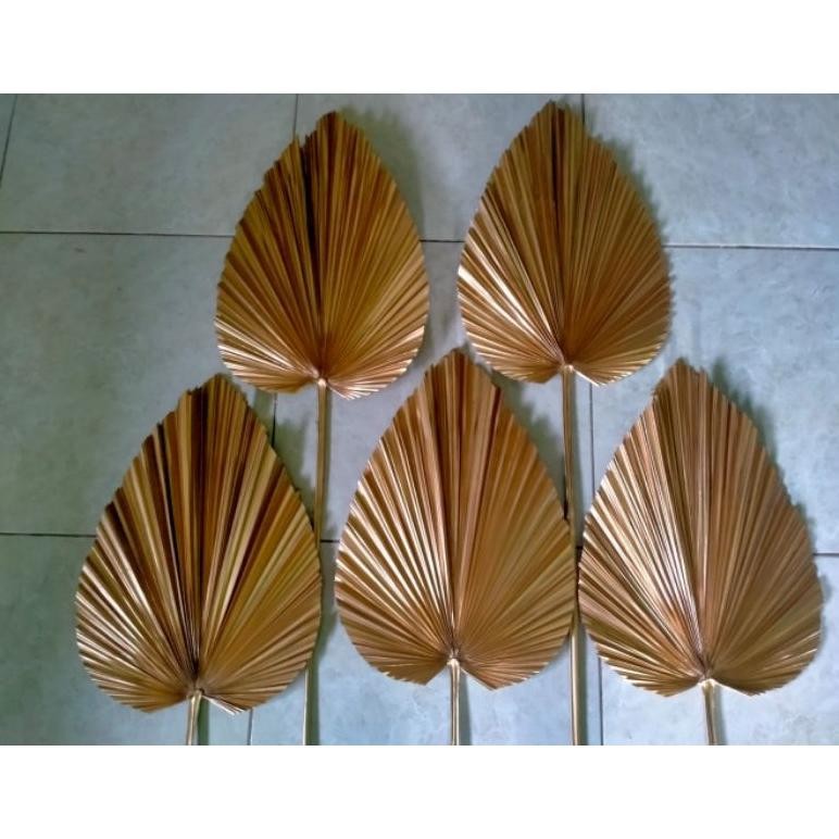 DAUN PALEM MINI LUCU GOLD | DEKORASI | RUSTIC