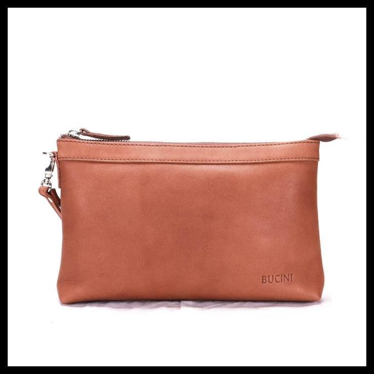 Bucini Clutch Kulit Asli - Nagari Leather Clutch Terlaris