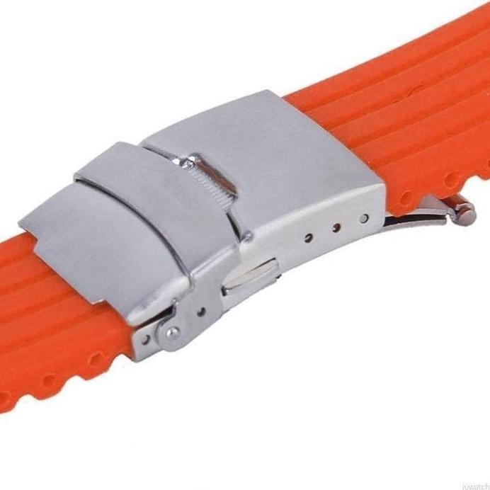 baru STRAP TALI JAM TANGAN SILICON OMEGA SEIKO 5 RUBBER DRIVE TALI JAM 20MM