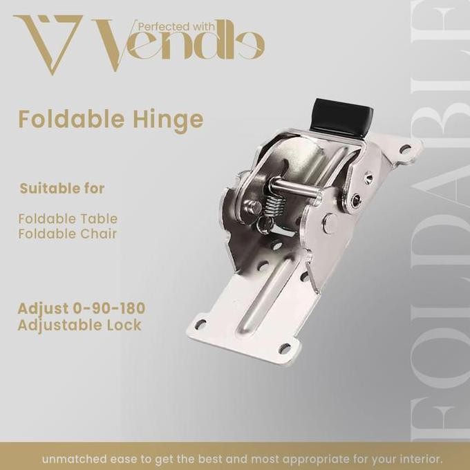 Engsel Meja Lipat 4 inch - Bracket Siku Lipat Kunci