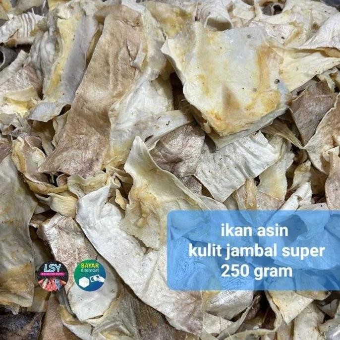 

Ikan Asin Kulit Jambal Super 250Gram