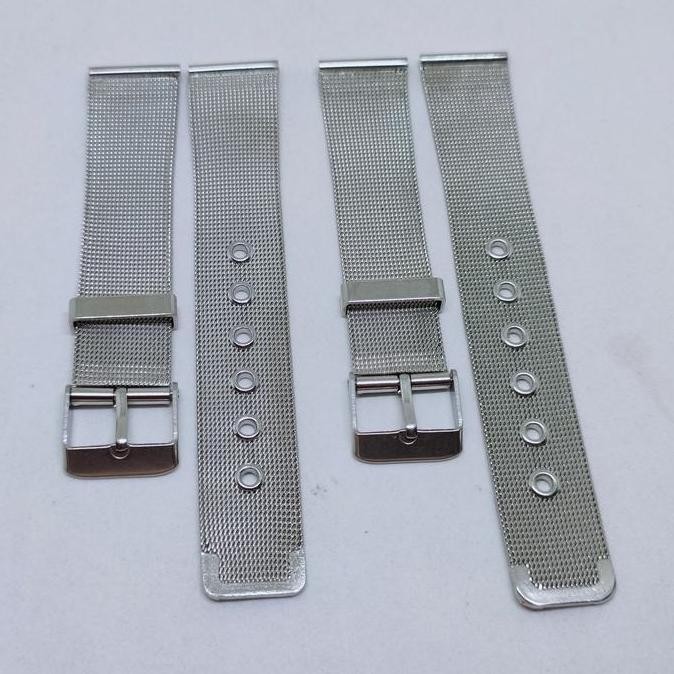 baru Rantai jam tangan shark mesh bracelet strap 18mm stainless vintage