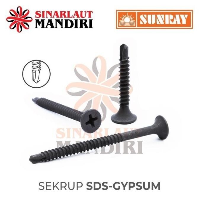 Sekrup / Skrup SDS Gypsum Drywall / SDS Drywall Screw 6 x 1"