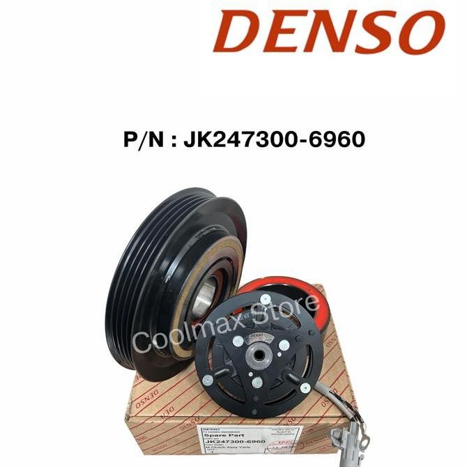 Magnet Clutch Yaris Bakpao/ Vios Original Denso JK247300-6960 / JK247300-6560 (4PK) (2nd Gen 2006-20