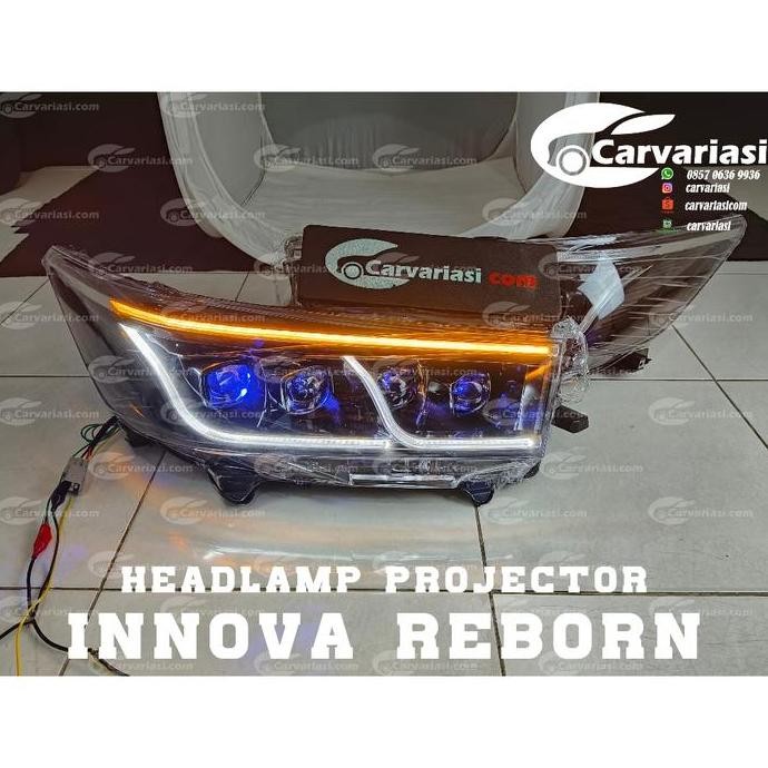 TERMURAH - Headlamp Innova Reborn 2016 Headlamp Projector Welcome Led Sequintal