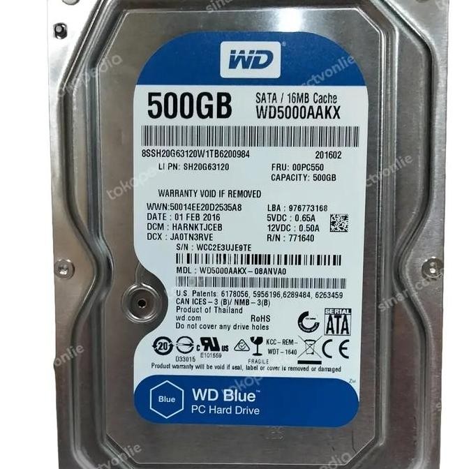 ready HDD hardisk internal WD 500Gb blue