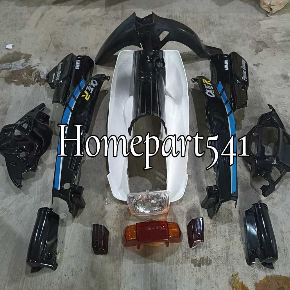 Full Set Body Yamaha ALFA Set Lampu Depan + Mika Sein Depan + Mika Stop Stoplamp + Strig ALFA Tahun 