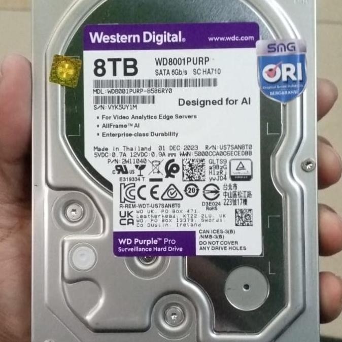 ready WD PURPLE 8TB ORI