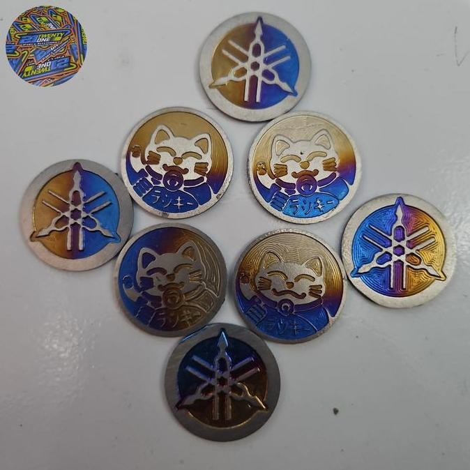 emblem tameng logo yamaha titanium mio sporty smile mio j gt